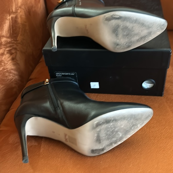 COACH Lenox Black Leather Ankle Bootie - Picture 3 of 8